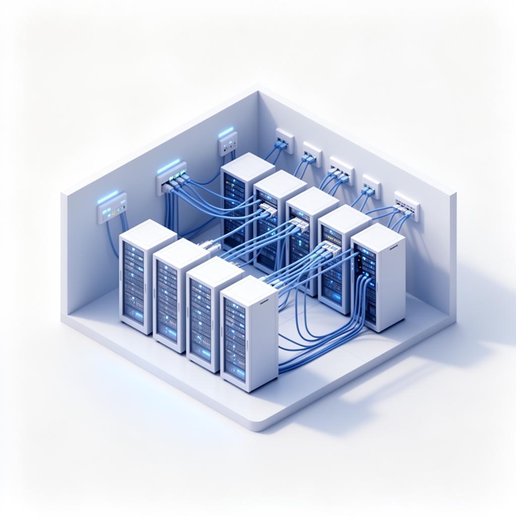 Illustration d'un réseau et Wi-Fi professionnel stable pour bureaux et PME